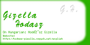 gizella hodasz business card